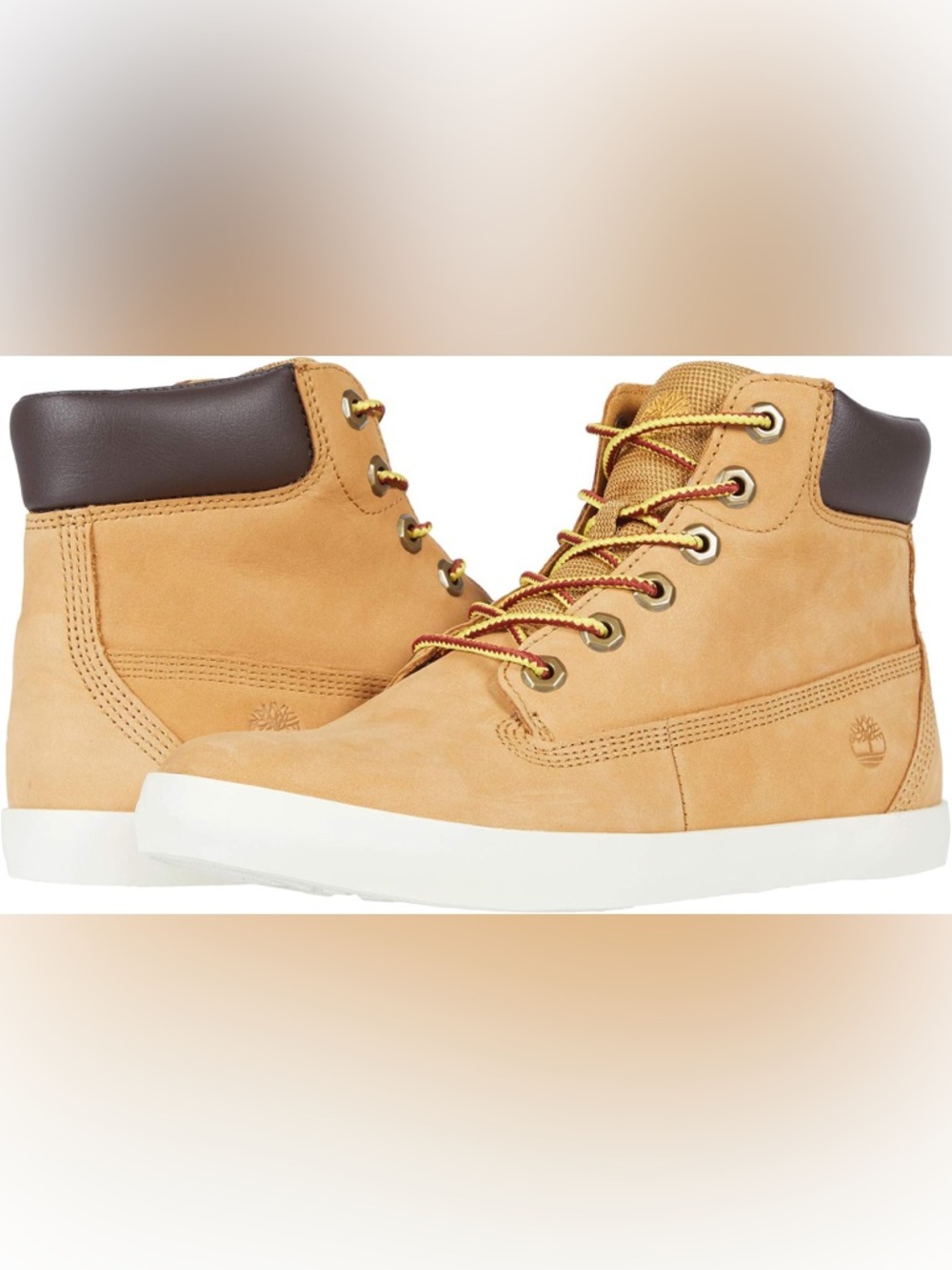 Timberland Women’s Size 7.5 Dausette Sneaker Boots Tan Suede Nubuck Lace Up